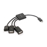 Cabo Adaptador OTG MicroUSB p/ HUB2.0 Multiportas  ...